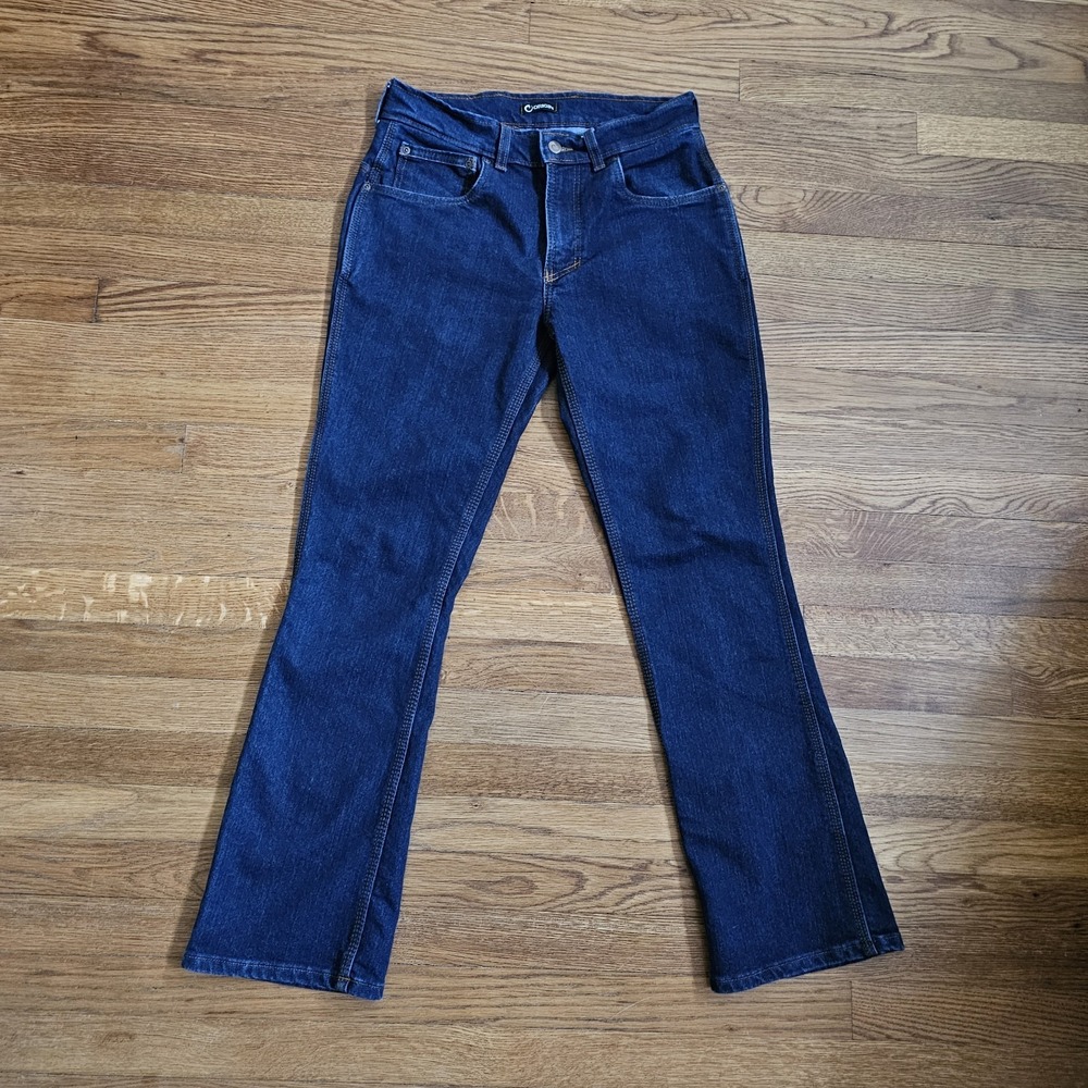 Origin Maine Bootcut Blue Jeans Men's 30x32 (30×31) Workwear Made in USA Dark